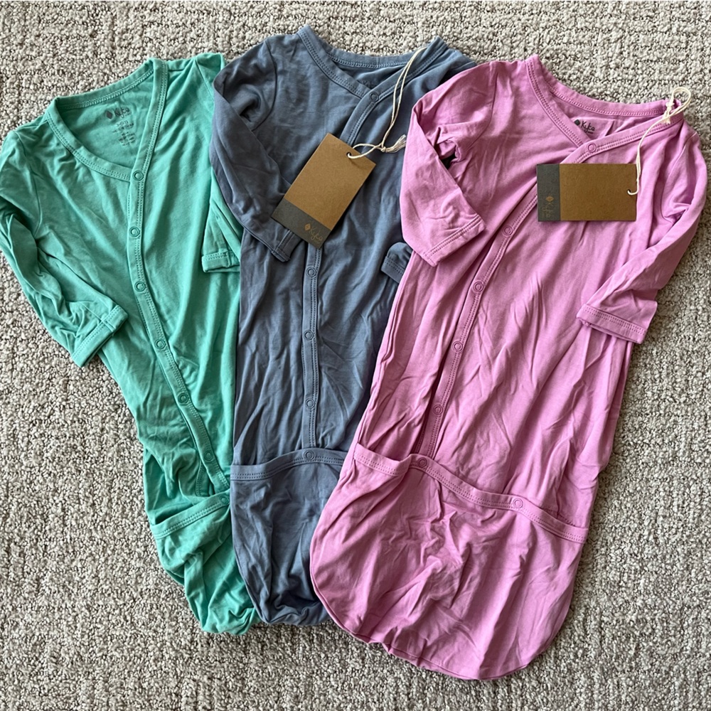New Kyte baby bundlers Pink, Blue, and Green